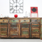 The Attic Wyoming Solid Wood Sideboard Multicolor